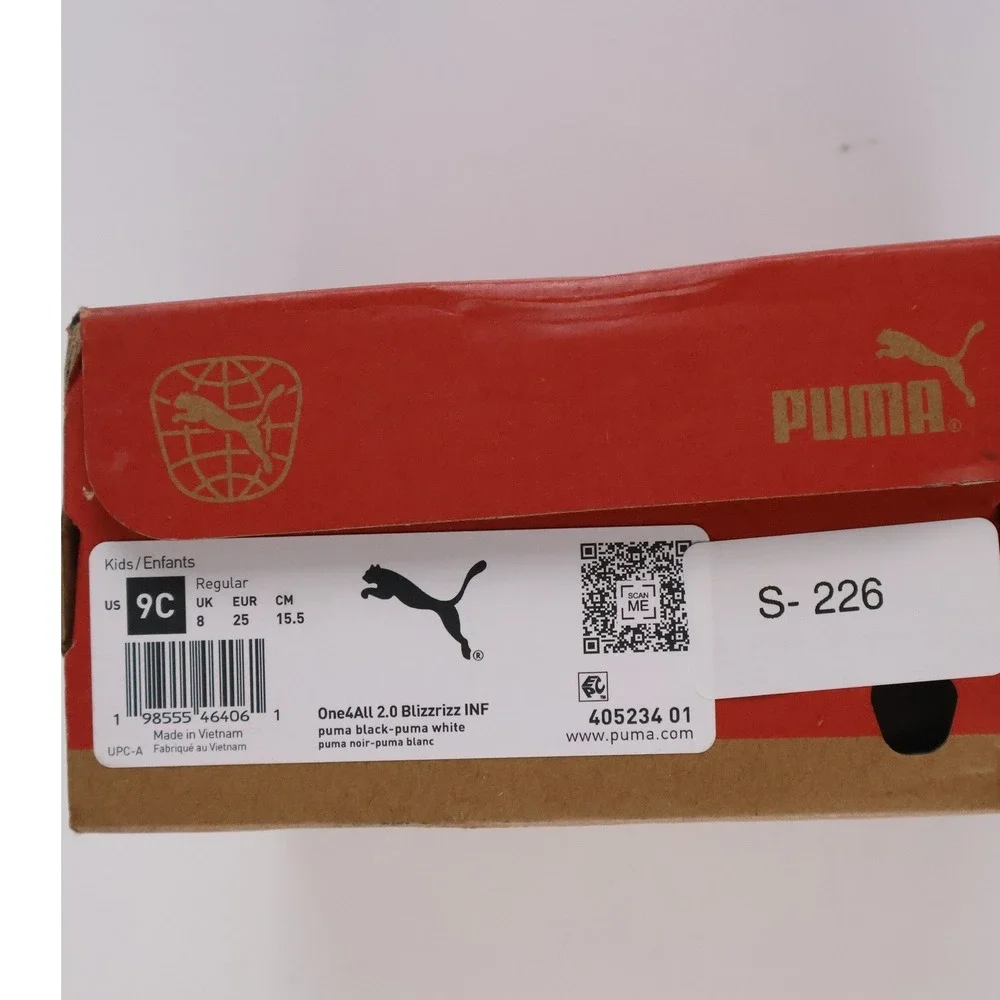Puma Sneaker One4All 2.0 Blizzrizz INF Black White Marbled 9C NWT